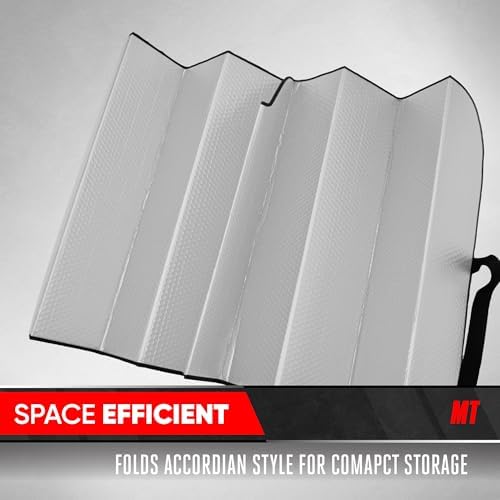 Motor Trend Gray Accordion Folding Car Windshield Sun Shade - Image 6