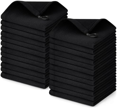 Homaxy 100% Cotton Waffle Weave Dish Cloths, 24 Pack by Homaxy