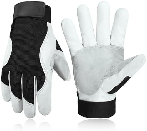 HANDLANDY Work Gloves for Men & Women, Utility Mechanic Working Gloves Touch by HANDLANDY