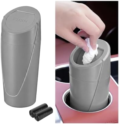 Car Trash Bin with Lid, Leak-Proof Portable Vehicle Cup Holder Garbage Can by Unknown