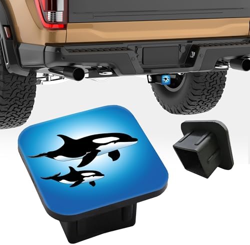 Hitch Cover Fits for 2 Inch Hitch Orcas in The Ocean Towing Hitch Plug for Men - Image 5