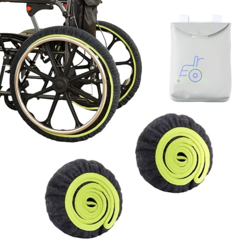 Wheelchair Tire Covers for Wheel to Protect Floors Carpets, Wheelchair by Ehucon