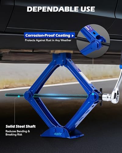 OMT 2 Ton Scissor Jack, 4409 Lb. Portable Kit - Image 5