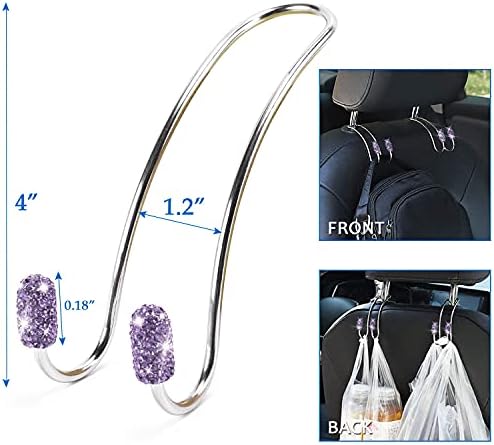 ToBeQueen Purple Bling Car Accessories Set - Image 4