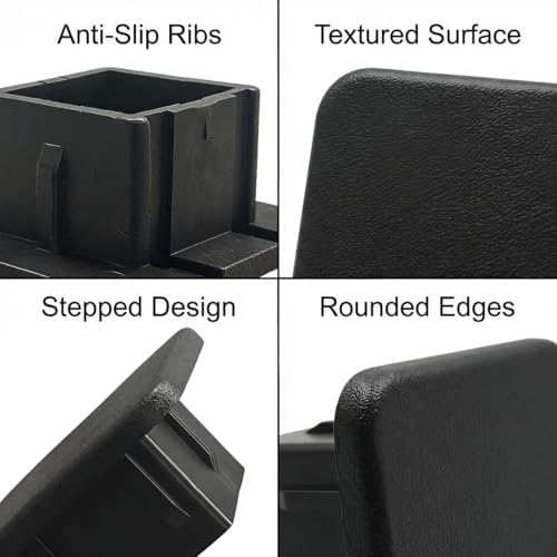 Trailer Hitch Cover, 2 Inch Rubber Heavy Duty Tow Receiver Tube Plug Cap - Image 3