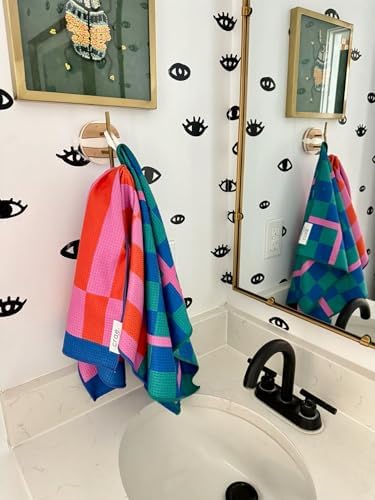 Double-Sided Microfiber Hand Towels, Waffle Kitchen Towels Set - Image 6