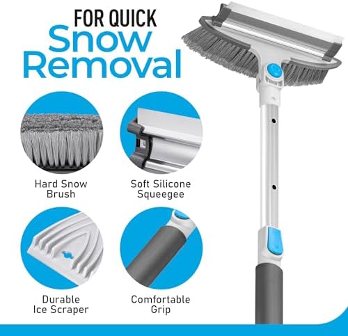Telescopic Car Snow Brush & Ice Scraper & Snow Shovel - Image 3