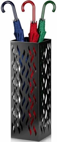 Noamus Metal Umbrella Holder, Heavy Square Canes Walking Sticks Stand Rack by Noamus