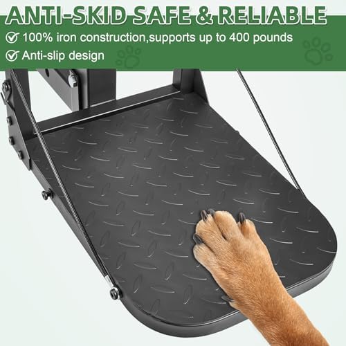 Pindex Folding Dog Ramp 2" Hitch Receiver Step Dog Stairs - Image 5