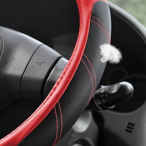 Elantrip Leather Steering Wheel Cover 14 1/2 to 15 inch Universal Padded Soft - Image 3