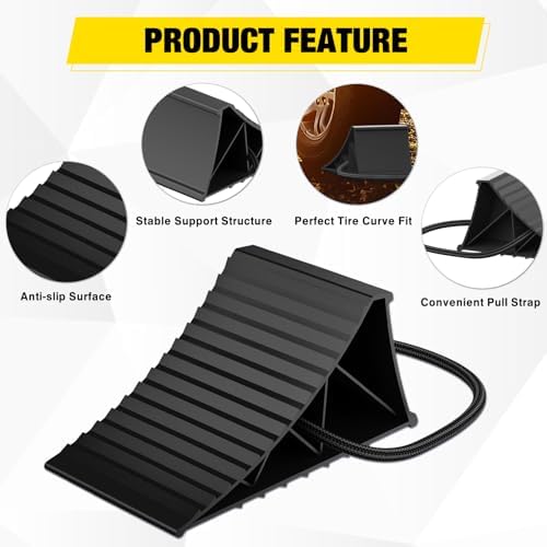 Nilight Wheel Chocks, Heavy Duty Wheel Stopper - Image 5