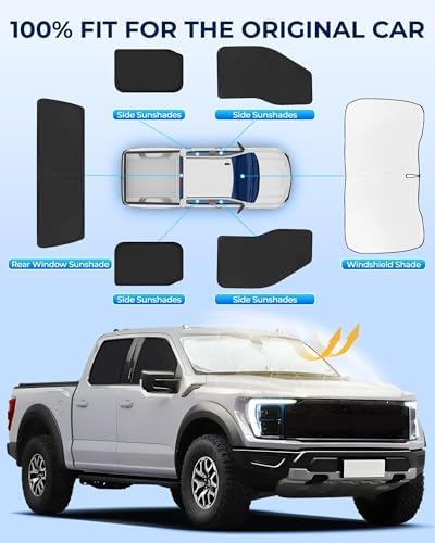 for Ford F150 4Door 2021-2026 Car Window Shades - Image 6
