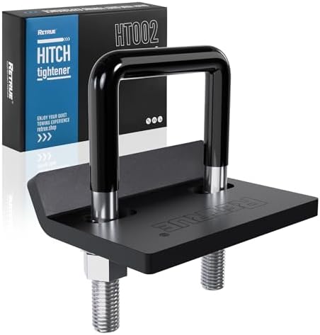 RETRUE Anti Rattle Hitch Tightener 1.25"-2", Rubber Coated Hitch Stabilizer by RETRUE-YourReliablePartner