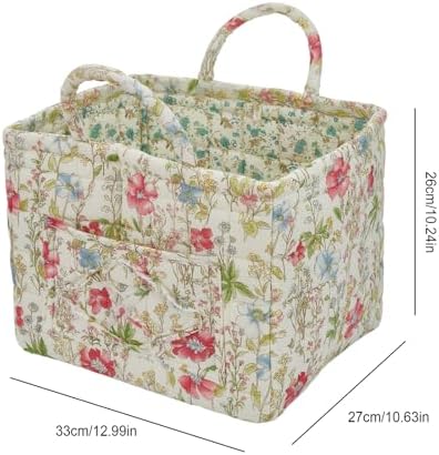 Car Storage Basket for Back Seat, Aesthetic Fabric Storage Basket for Clothes - Image 7