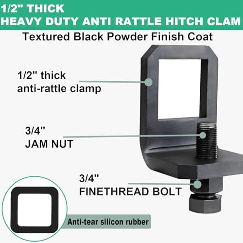 2.5" Anti Rattle Hitch Clamp - Image 2