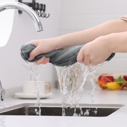 Kitinjoy 100% Cotton Waffle 4-Pack Kitchen Towels - Image 6