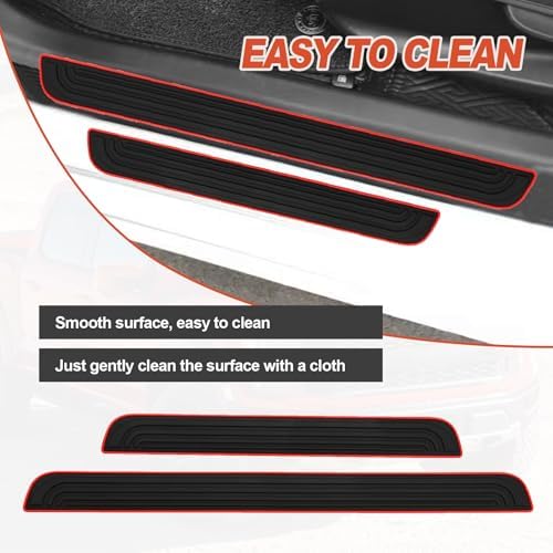 4 Pieces Universal Car Door Sill Protectors Anti Scratch and Waterproof Door - Image 6