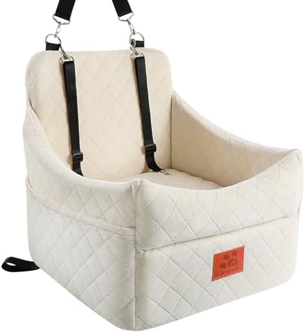 GL GLENSLAVE Dog Car Seat for Small/Medium Dogs, Dog Booster Car Seats by GLGLENSLAVE