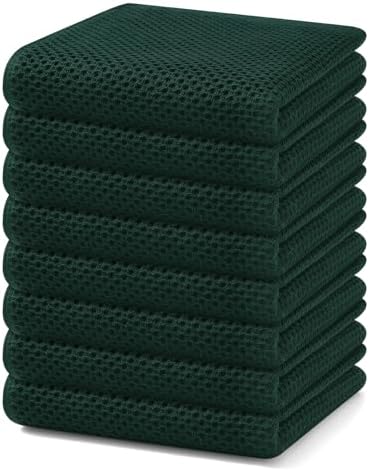 Homaxy 100% Cotton Waffle Weave Kitchen Dish Towels 8-Pack by Homaxy