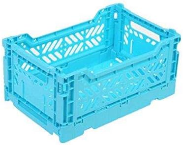 2 x AY-KASA Collapsible Storage Bin Container Basket Tote, Folding Basket Crate by AYKASA