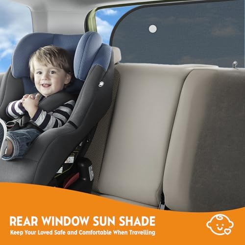 2026 New Upgrade Car Shades for Back Windows Baby 43.3"x23.6", Rear Window Sun - Image 3