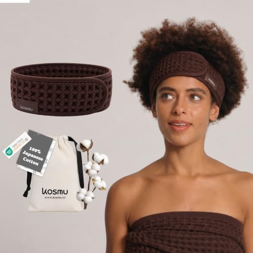 Luxury Organic Japanese Cotton Waffle Spa Headband by KOSMU