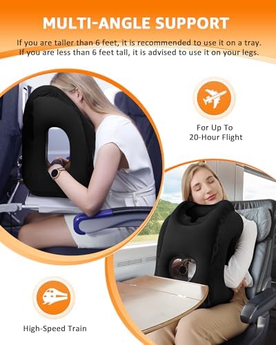Sunany Travel Pillow, Inflatable Neck Pillow Used - Image 4