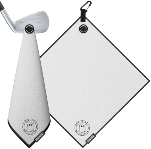 Ghost Golf Magnetic Towel, Ultra-Absorbent Microfiber Golf Towel by GhostGolf