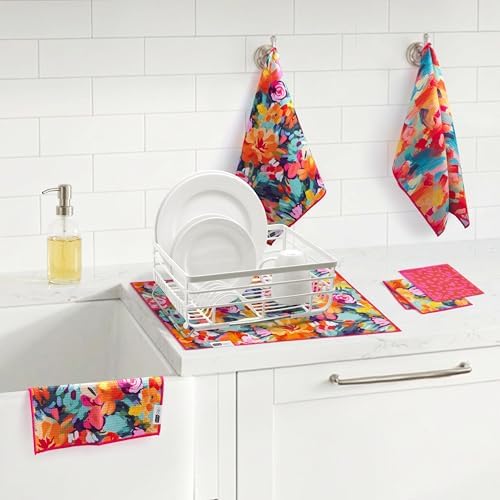 Ritz Waffle Microfiber Kitchen Towel 2pc Set – Meadow and Flurry – - Image 4