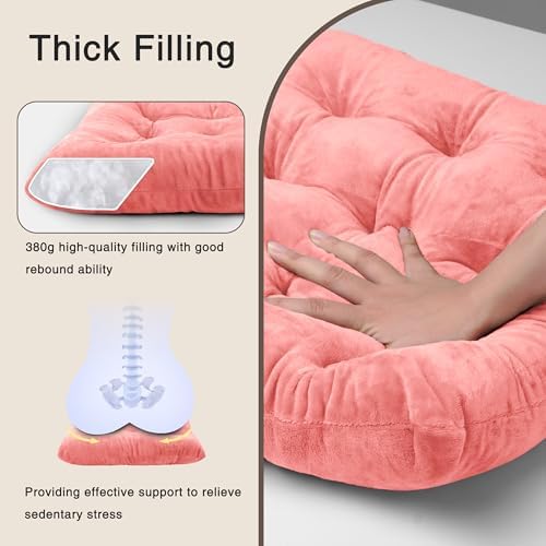 OVOV 2 Pack Chair Cushions for Dining Chairs 15.5"x15.5" Pink - Image 6