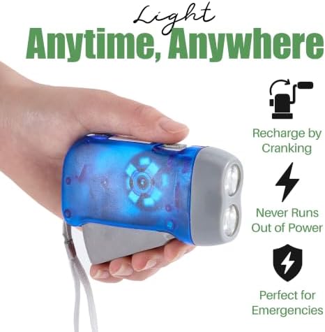 Evelots 48-Pack Hand Crank Flashlights - Image 3