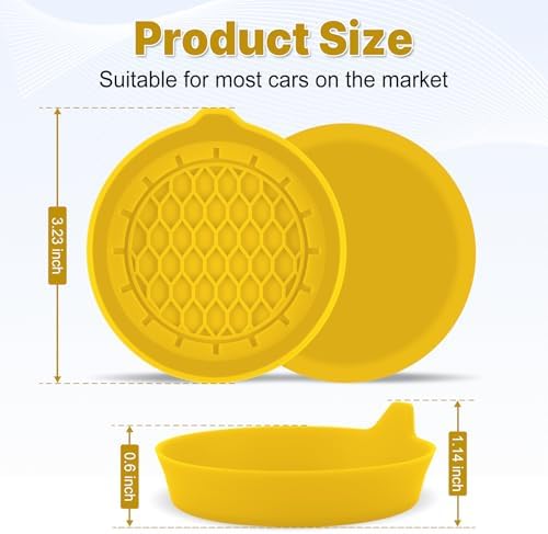 SINGARO Car Cup Holder Coaster, Silicone Cup Holder Insert, Universal Non-Slip - Image 5