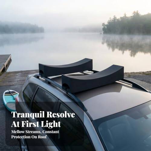 Heavy-Duty Soft Roof Rack Pads Setup, Lightweight, Foam Roof Rack Pads - Image 6
