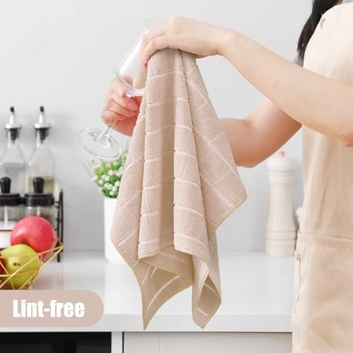 Homaxy Microfiber Kitchen Towels and Dishcloths Sets, 12 Pack - Image 4