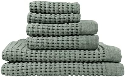GILDEN TREE Waffle Towel Set Quick Dry Thin | 2 Bath Towels | 2 Hand Towels | 2 by GildenTree
