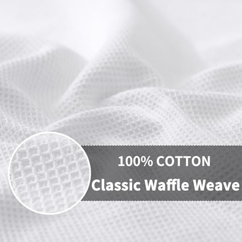 Homaxy 100% Cotton Waffle Weave Dish Cloths, 6 Pack - Image 2
