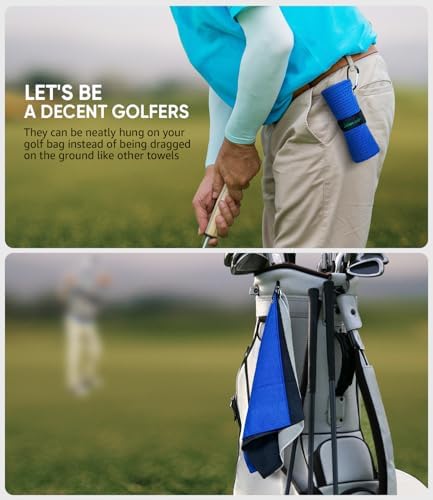 Jiskan Pro Golf Towel Microfiber Golf Towel - Image 6
