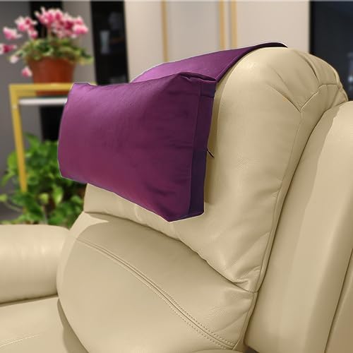 Velvet Recliner Headrest Pillow, Non-Slip Neck Support by AmazeCov