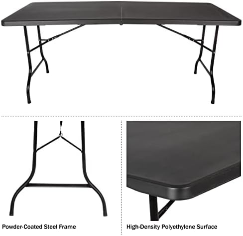 Lavish Home Indoor & Outdoor Portable Folding Table - Image 5