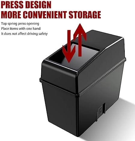 1 Pack Car Trash Can with Lid, 8.2" x 7.8" x 3.9" Capacity Universal Waterproof - Image 5