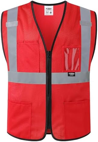 JKSafety Safety Vest for men women Hi Vis Vest by JKSafety