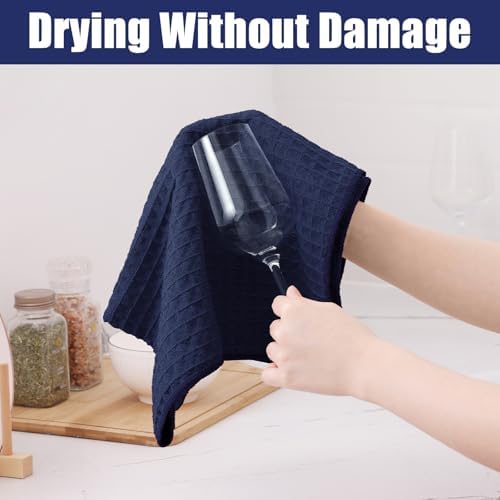 Homaxy Microfiber Waffle Weave Kitchen Dish Cloths, 8 Pack - Image 4