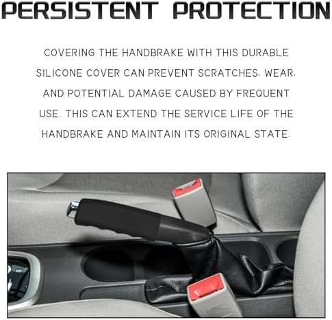Car Handbrake Cover, Soft Silicone Wavy Brake Grips Protector, Anti-slip Auto - Image 5