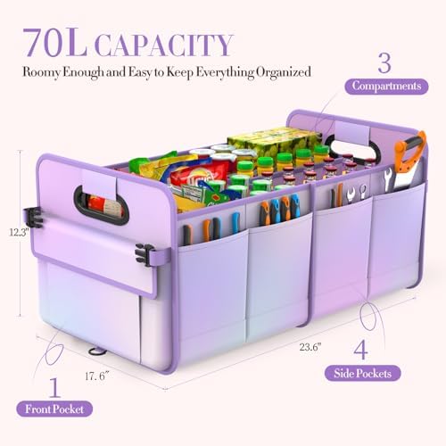titiyiof Trunk Organizer For Suv&Sedan, Car Organizers&Storage, Waterproof - Image 3