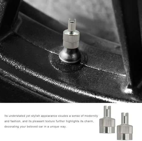 20 PCS Tire Valve Stem Caps, Nickel-Plated Metal Tyre Dust Caps - Image 5