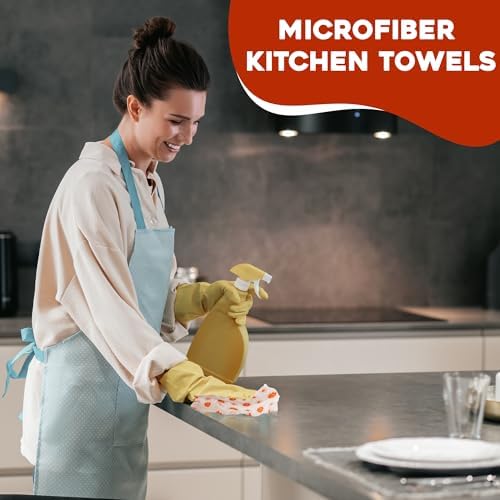 Wildflowers Microfiber Kitchen Towels | Waffle Fabric Tea Towel| Super Absorbent - Image 5