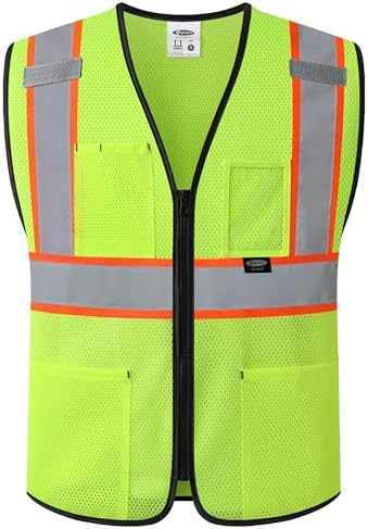 JKSafety Safety Vest for men women Hi Vis Vest by JKSafety