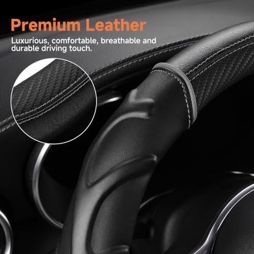 West Llama Car Steering Wheel Cover Anti-Slip, Sporty Design - Image 5