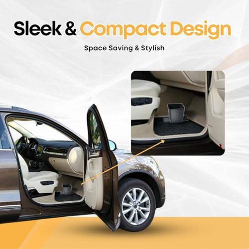 Car Trash Can with Stability Wings – Leakproof Portable Garbage Bin - Image 3