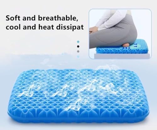 Gel Seat Cushion, Cool & Breathable 16inX13.7inX1in，ZD-Cheng - Image 6